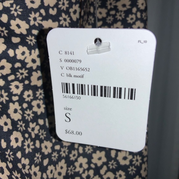 Free People Talk Back Bodysuit Sz S halter floral new with tags - Picture 6 of 6